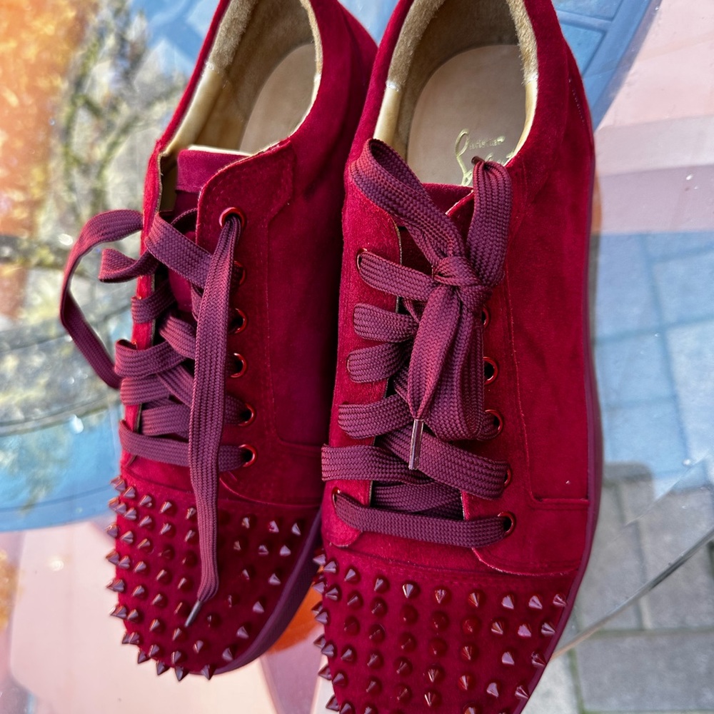 CHRISTIAN LOUBOUTIN FLAT PYHON SNEAKERS